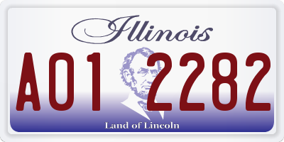 IL license plate A012282