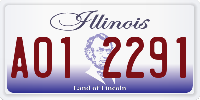 IL license plate A012291