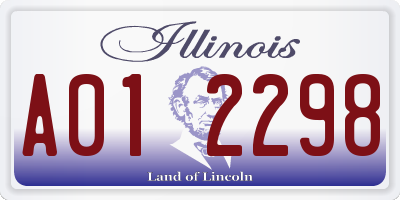 IL license plate A012298