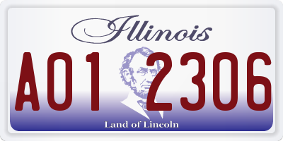 IL license plate A012306