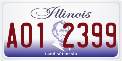 IL license plate A012399
