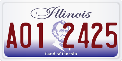 IL license plate A012425