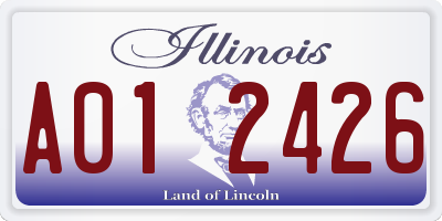 IL license plate A012426
