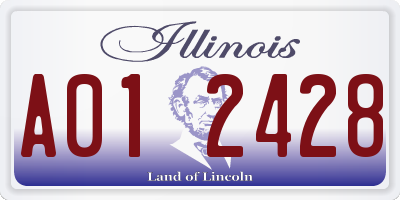 IL license plate A012428
