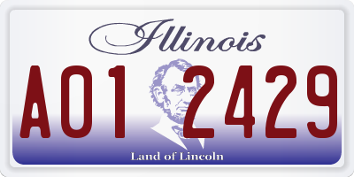 IL license plate A012429
