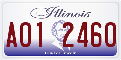 IL license plate A012460