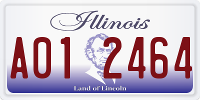 IL license plate A012464