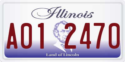 IL license plate A012470