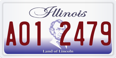 IL license plate A012479