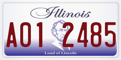 IL license plate A012485