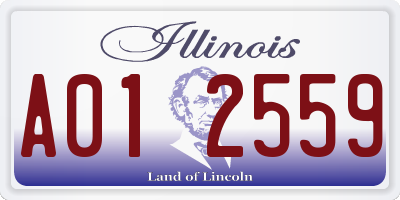 IL license plate A012559