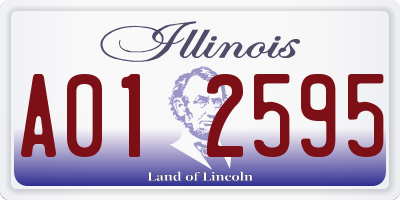 IL license plate A012595