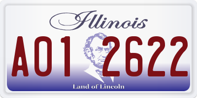 IL license plate A012622