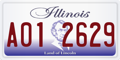 IL license plate A012629