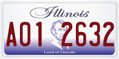 IL license plate A012632