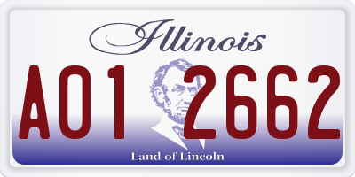 IL license plate A012662