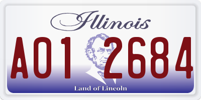 IL license plate A012684