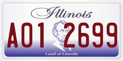 IL license plate A012699