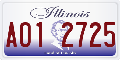 IL license plate A012725