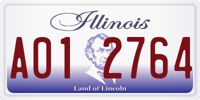 IL license plate A012764