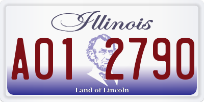 IL license plate A012790