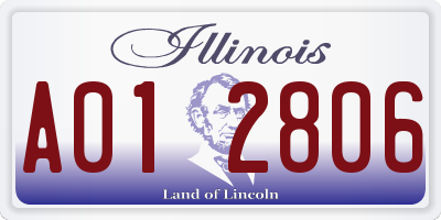 IL license plate A012806