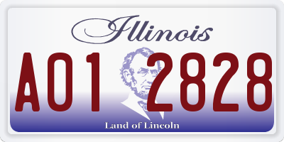 IL license plate A012828