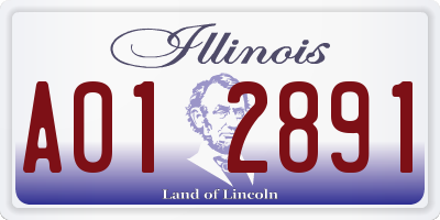 IL license plate A012891