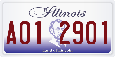 IL license plate A012901
