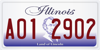 IL license plate A012902
