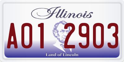 IL license plate A012903