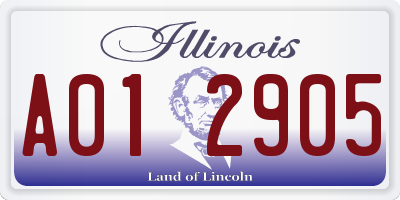 IL license plate A012905