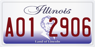 IL license plate A012906