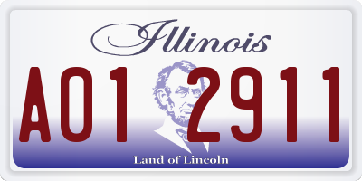 IL license plate A012911