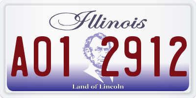 IL license plate A012912