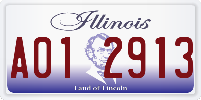IL license plate A012913