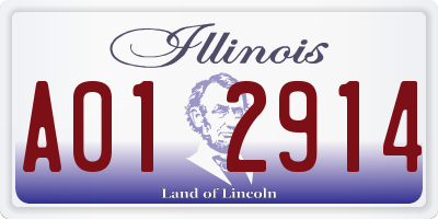 IL license plate A012914