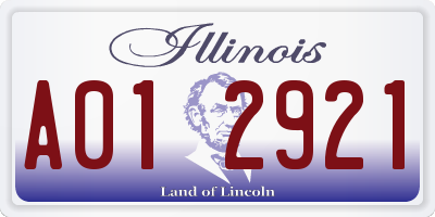 IL license plate A012921
