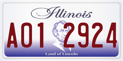 IL license plate A012924