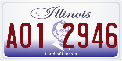 IL license plate A012946
