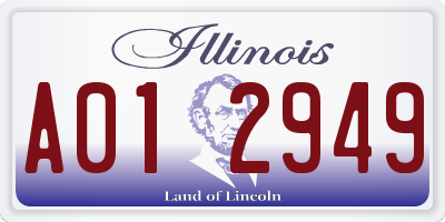 IL license plate A012949