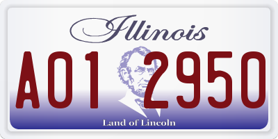 IL license plate A012950