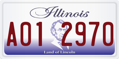 IL license plate A012970