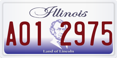 IL license plate A012975