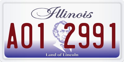 IL license plate A012991