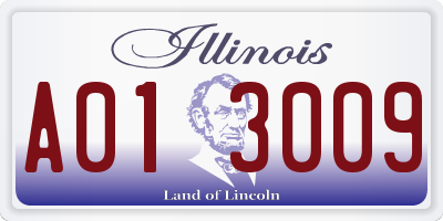 IL license plate A013009