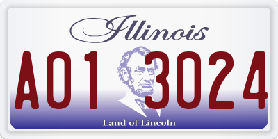 IL license plate A013024