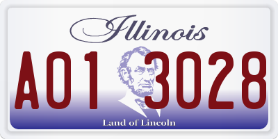 IL license plate A013028