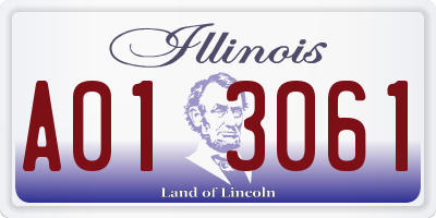 IL license plate A013061
