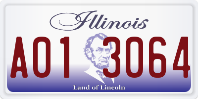 IL license plate A013064